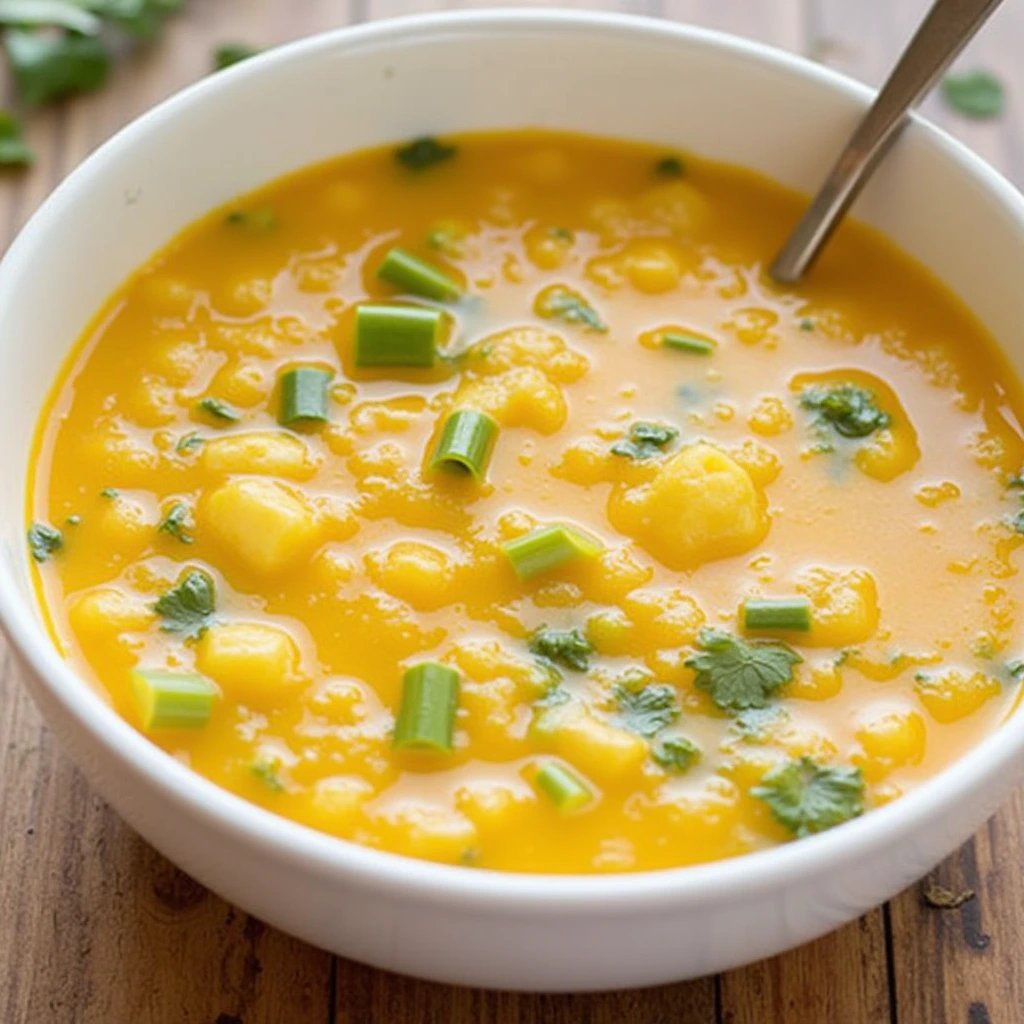 A bowl of delicious and healthy paleo soup made with fresh vegetables and lean proteins