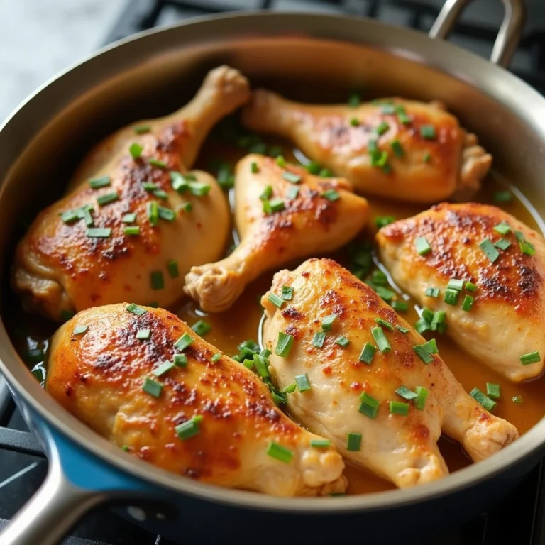 Juicy and golden-brown stoved chicken served with vegetables, ready for a flavorful and easy meal