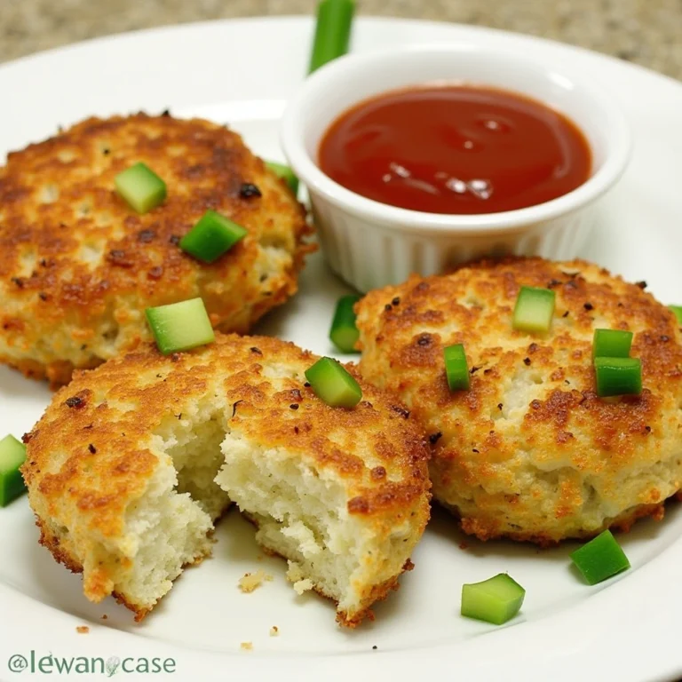 Healthy crab cake recipe with no filler, made with fresh crab meat and seasonings