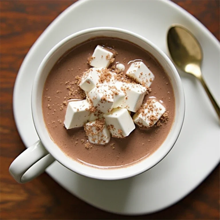 Hot chocolate made from a homemade mix without dry milk, perfect for cozy winter nights