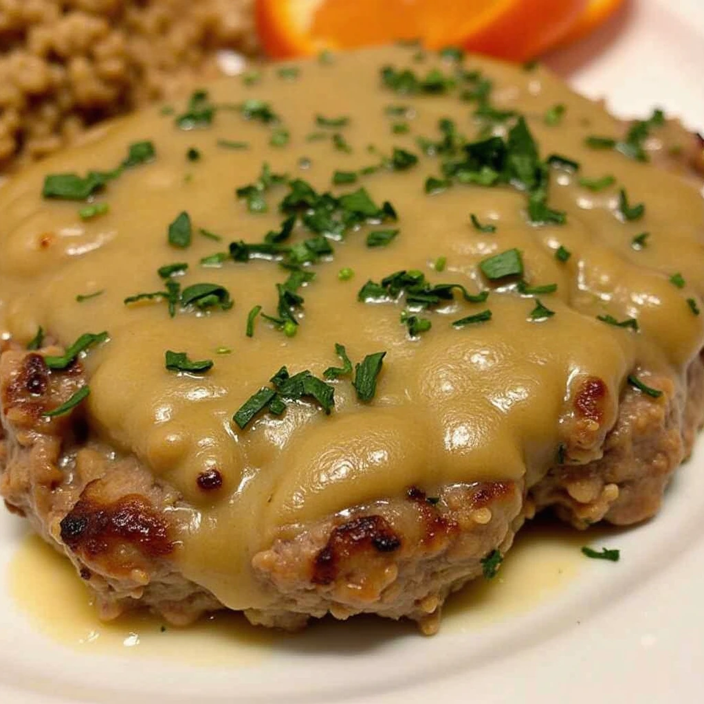 salisbury_steak_recipe_with_ground_chicken__grnudymp85fc9xoi0tbe_3 Juicy Salisbury steak made with ground chicken served with mushroom gravy and vegetables